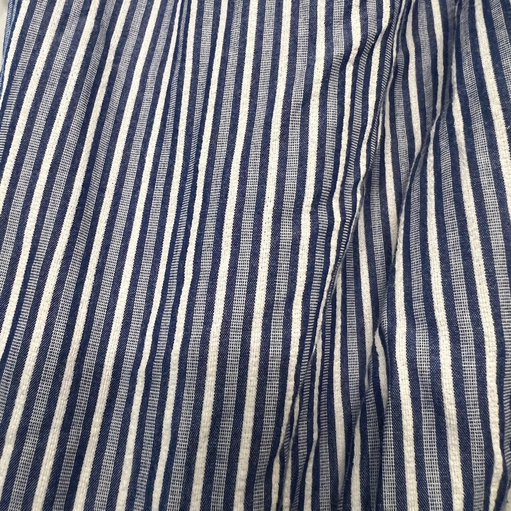 J. Crew Blue and White Striped Blouse - Picture 3 of 4